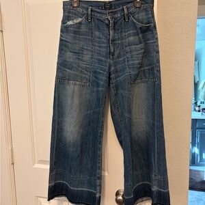 Citizens Of Humanity Relaxed Blue Jeans - flare